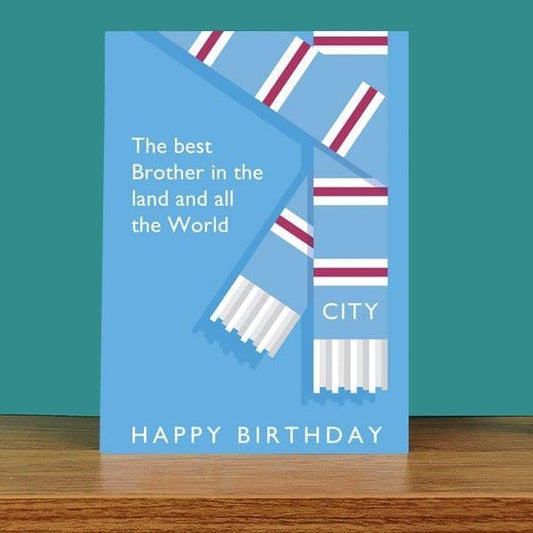 Best Brother in the Land City Birthday Card