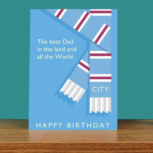 Best Dad in the Land City Birthday Card