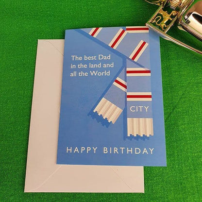 Best Dad in the Land City Birthday Card