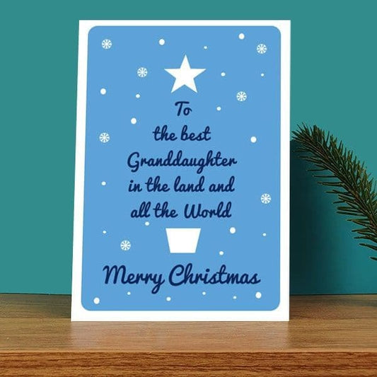 Best Granddaughter in the Land Christmas Card