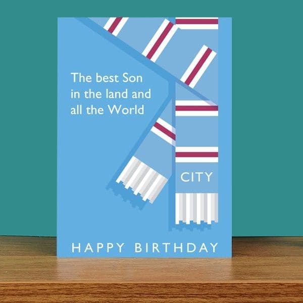 Best Son in the Land  City Birthday Card