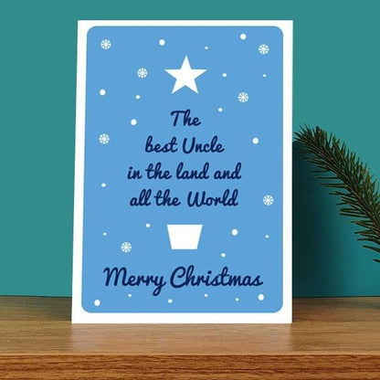 Best Uncle in the Land Christmas Card