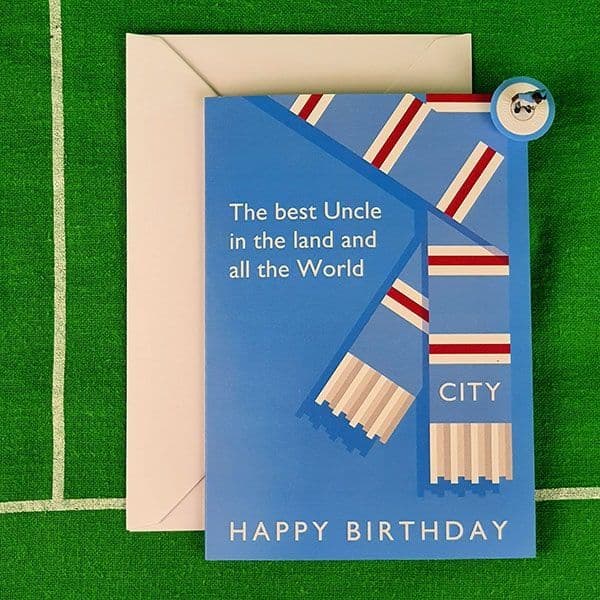 Best Uncle in the Land City Birthday Card