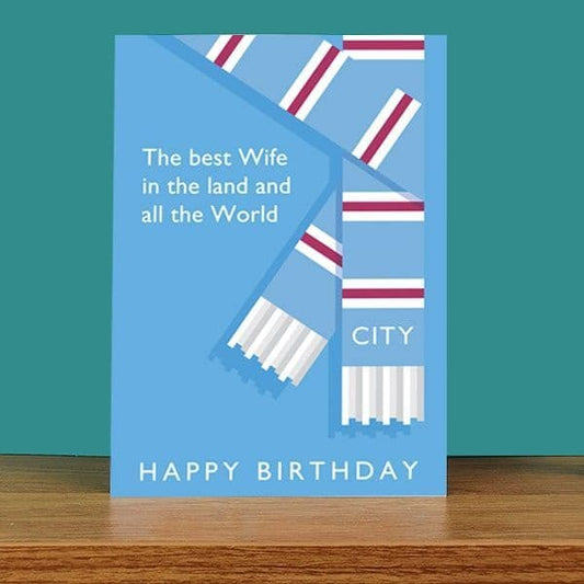 Best Wife in the Land City Birthday Card