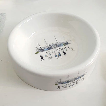 Bone China City of Manchester Stadium Pet Bowl