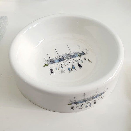 Bone China City of Manchester Stadium Pet Bowl