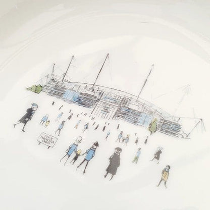 Bone China City of Manchester Stadium Pet Bowl