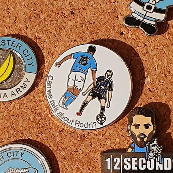 Can We Talk About Rodri Pin Badge