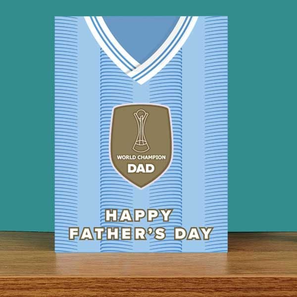 Champion Dad Manchester City Father's Day Card