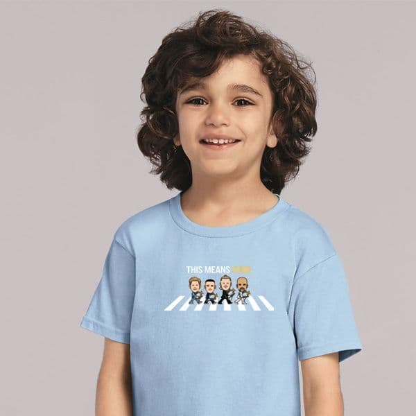 Children's 4 In A Row Champions Sky Blue T-shirt