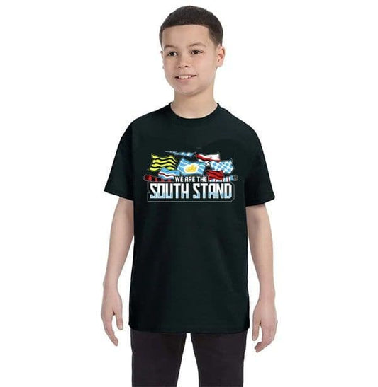 Children's South Stand Flag Black T-shirt