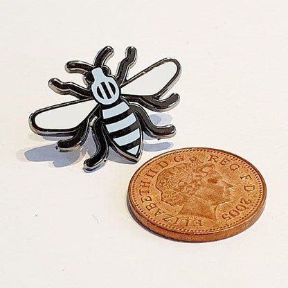 City Blue Bee Pin Badge