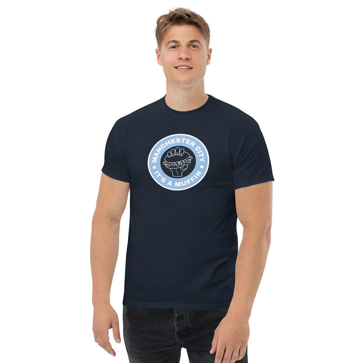 City  Muffin Navy T-shirt