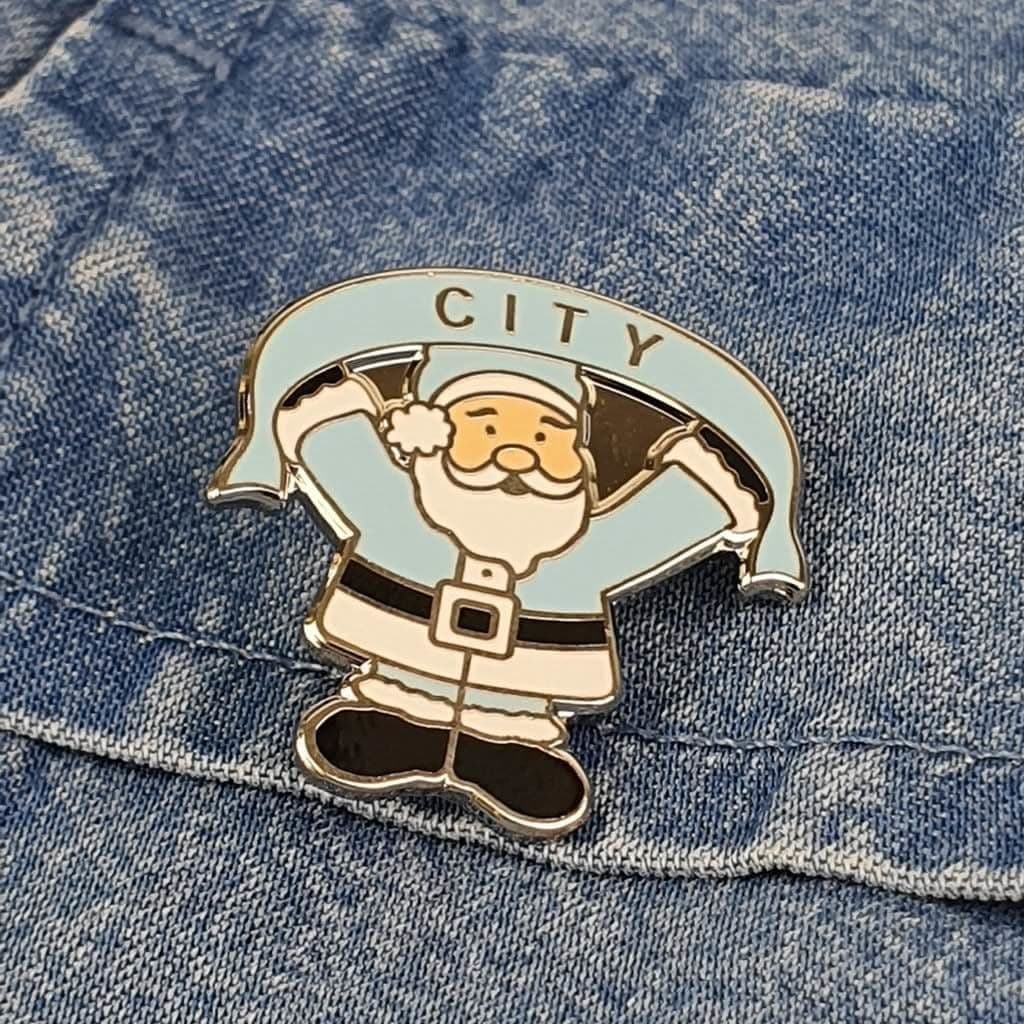 City Santa Pin Badge