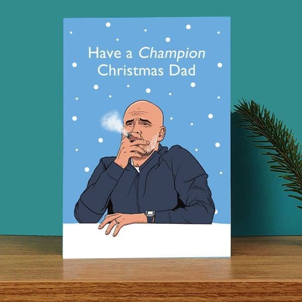 Dad Champion Christmas Card