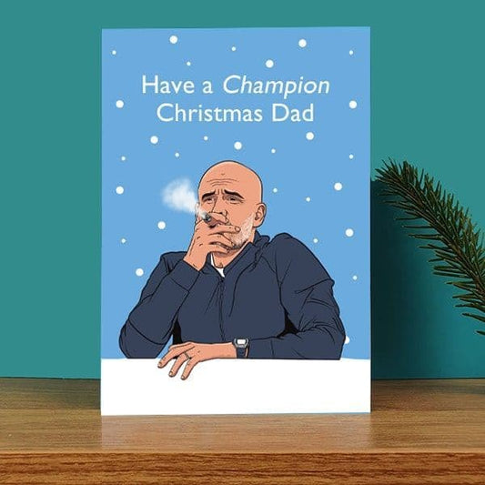 Dad Champion Christmas Card