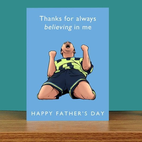 Paul Dickov Wembley 99 Manchester City Father's Day Card