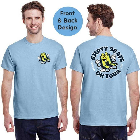 Empty Seats On Tour Sky Blue Wembley T-shirt