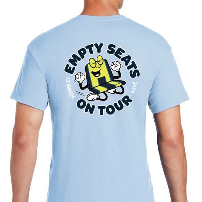 Empty Seats On Tour Sky Blue Wembley T-shirt