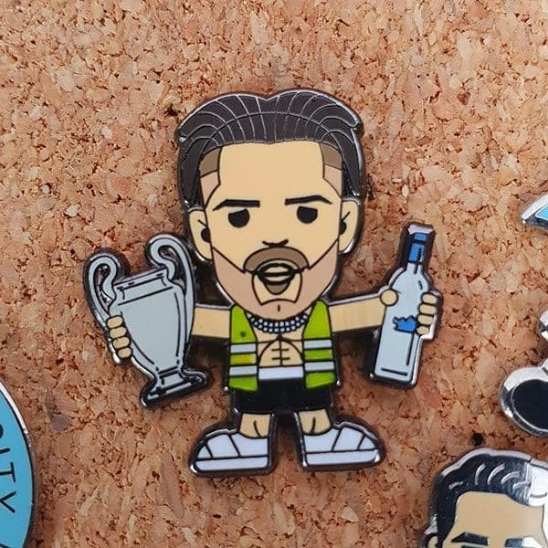 Grealish Treble Celebration Pin Badge