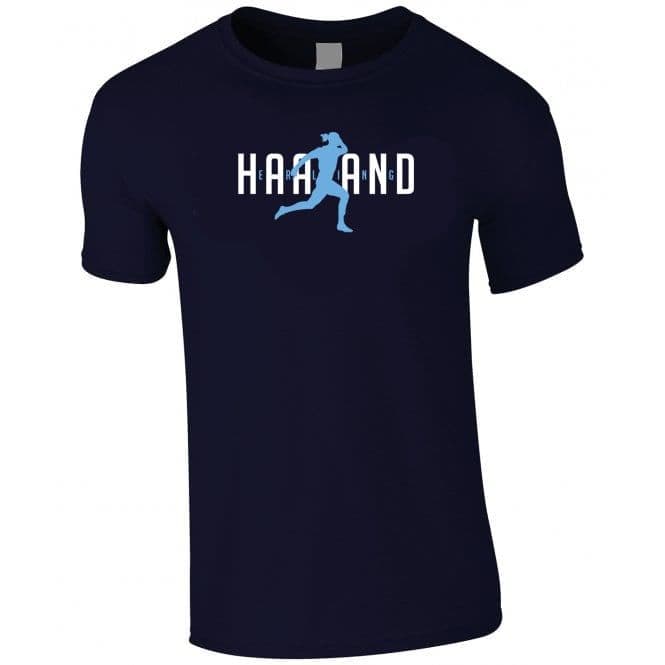 Haaland Celebration Navy T-shirt