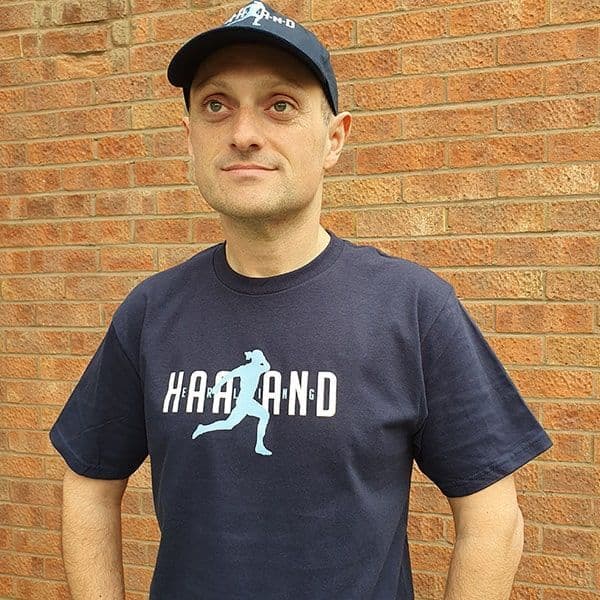 Haaland Celebration Navy T-shirt