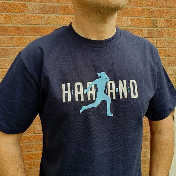 Haaland Celebration Navy T-shirt