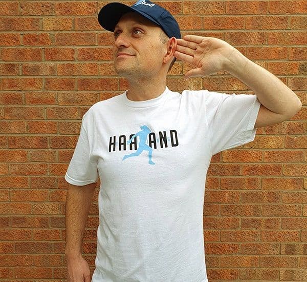 Haaland Celebration White T-shirt