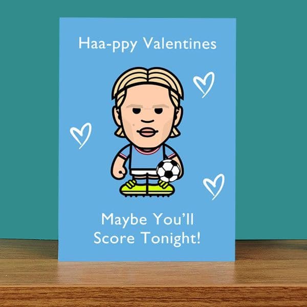 Haaland Valentines Card