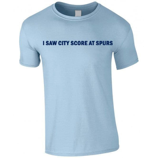 I Saw City Score At Spurs Sky Blue T-shirt