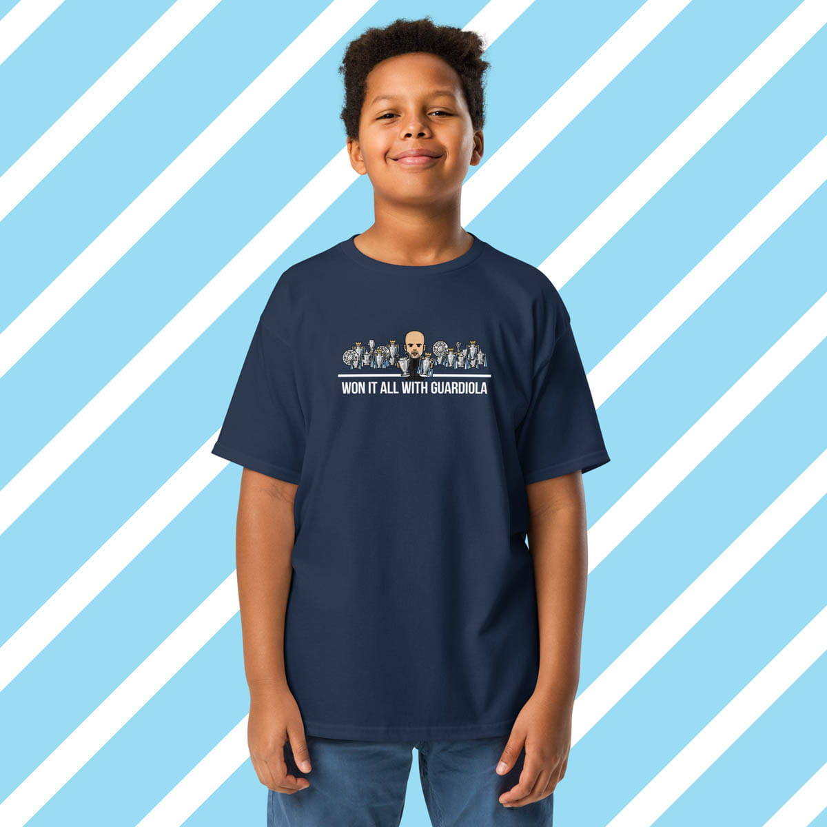 Children's Won It All With Guardiola Navy T-shirt