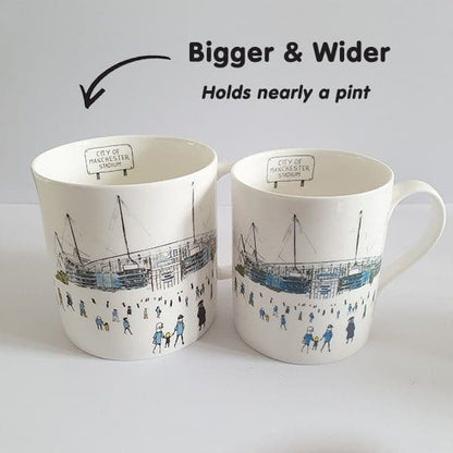 Large Bone China City of Manchester Stadium  Mug