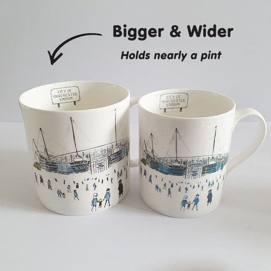 Large Bone China City of Manchester Stadium  Mug
