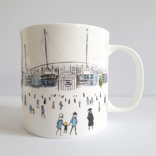 Large Bone China City of Manchester Stadium  Mug