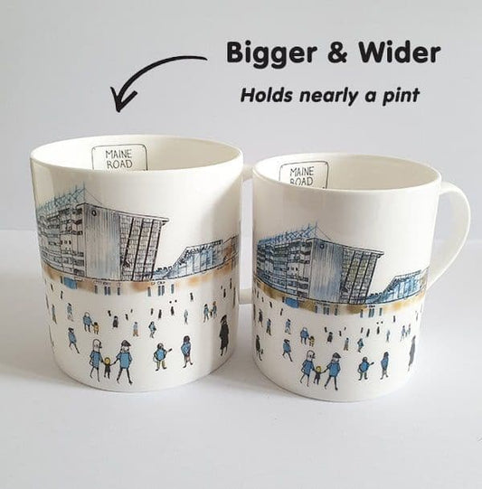 Large Bone China Maine Road Mug