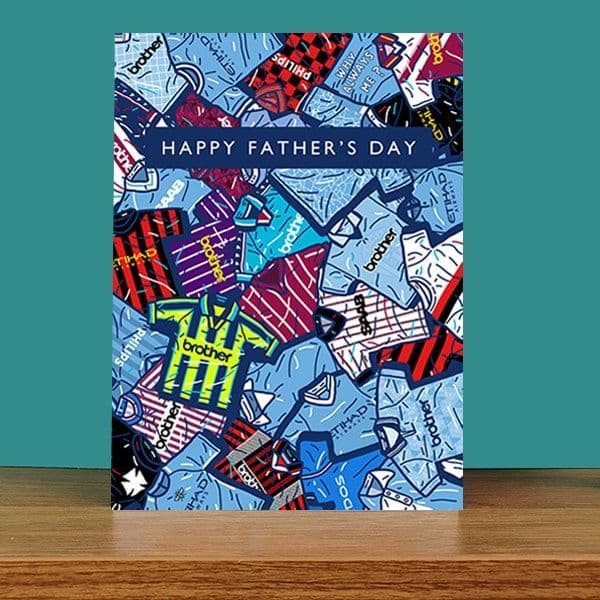 Legendary Manchester City Kits Father's Day Card