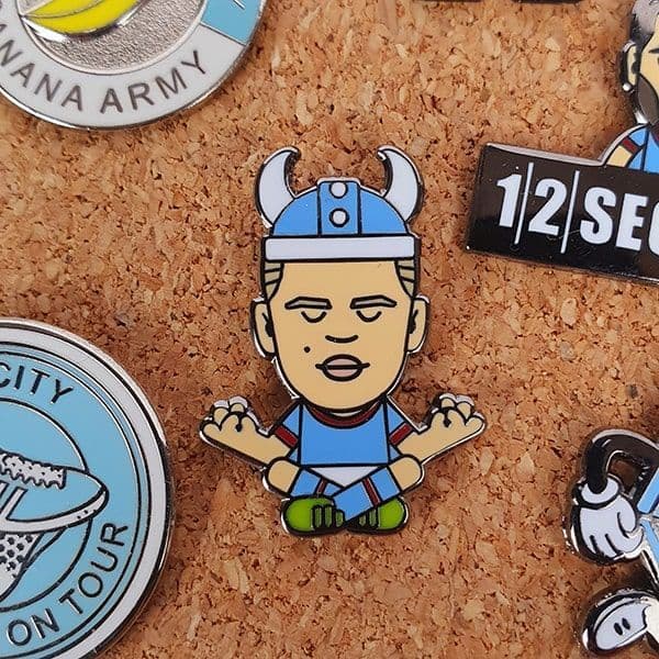 Striking Viking Haaland Pin Badge