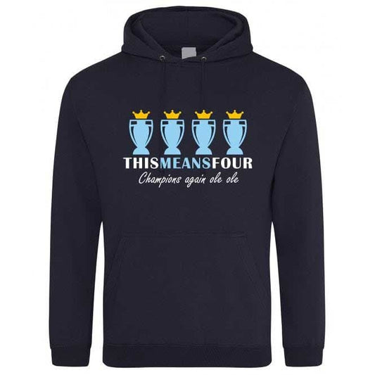 This Means Four Navy Hoodie