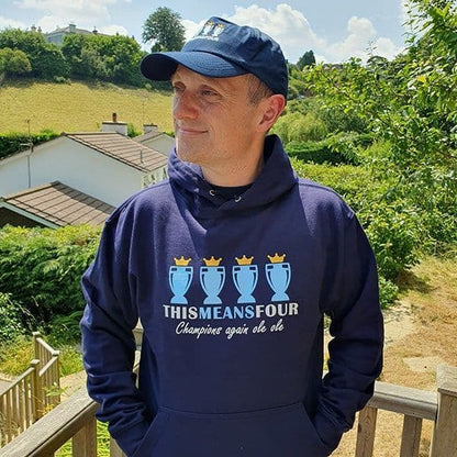 This Means Four Navy Hoodie