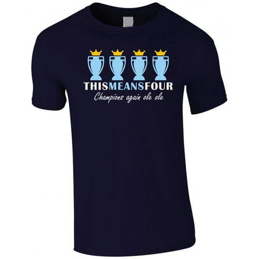 This Means Four T-shirt Navy