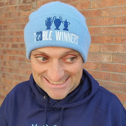 Treble Winners Sky Blue Beanie Hat