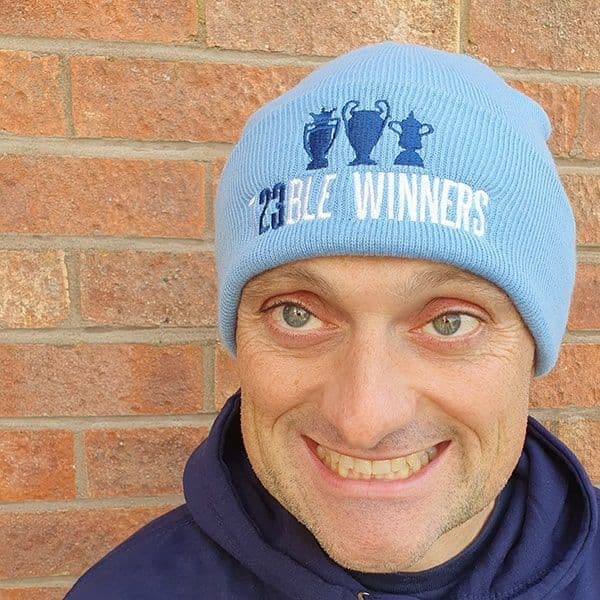 Treble Winners Sky Blue Beanie Hat