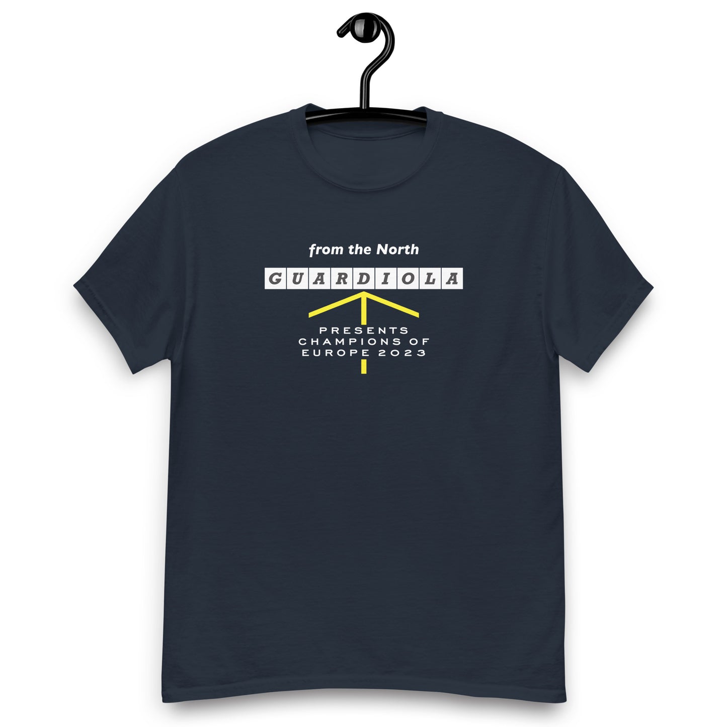 Guardiola Presents The Champions Navy T-shirt