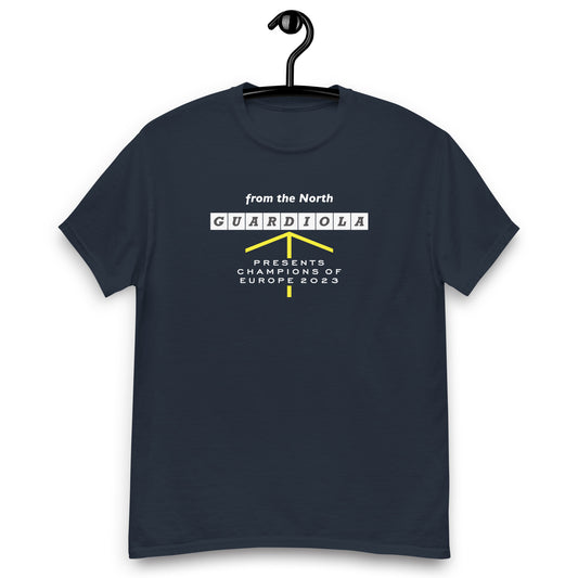 Guardiola Presents The Champions Navy T-shirt