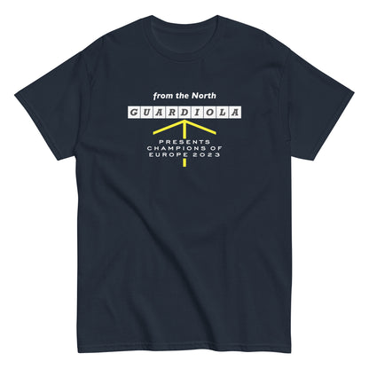 Guardiola Presents The Champions Navy T-shirt