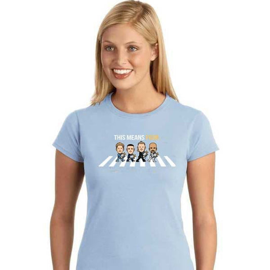Women's 4 In A Row Champions Sky Blue T-shirt