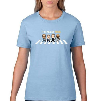 Women's 4 In A Row Champions Sky Blue T-shirt