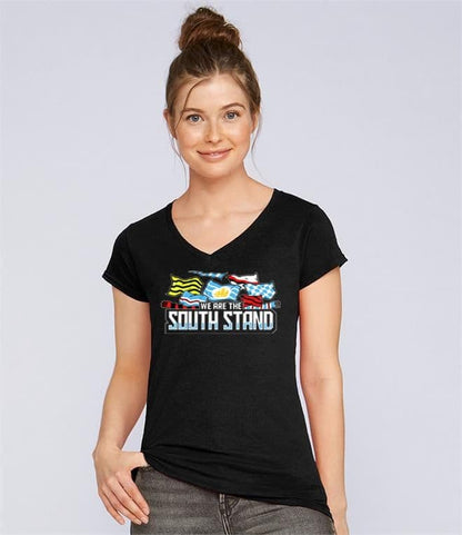 Women's South Stand Flag Black T-shirt