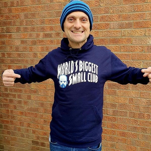 World's Biggest Small Club Navy Hoodie