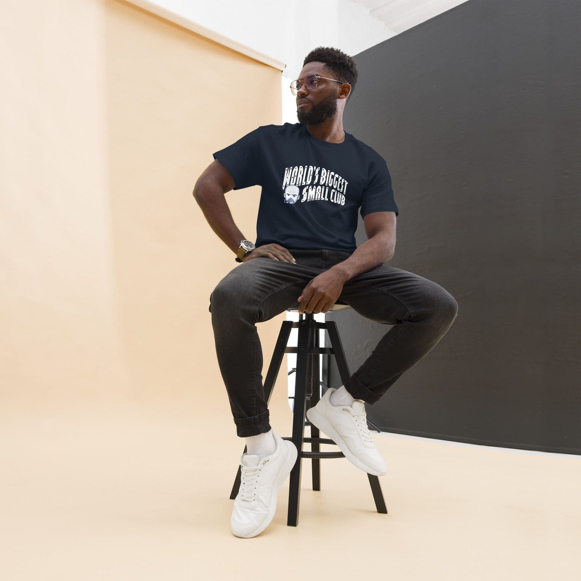 World's Biggest Small Club Navy T-shirt